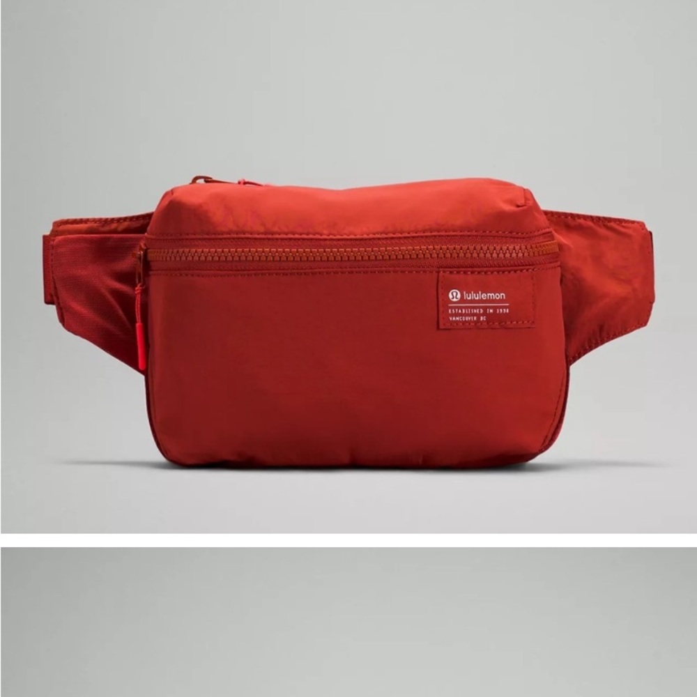 Lululemon Clean Lines Belt Bag in Red Rock